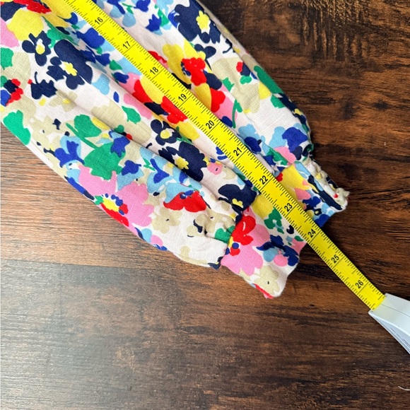 Boden Clara Linen Maxi Shirt Dress Cluster Floral Print Sz 8 Boho Chic Spring - Picture 14 of 16